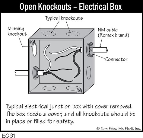 size of the knock outs on junction boxes|electrical box knockout repair.